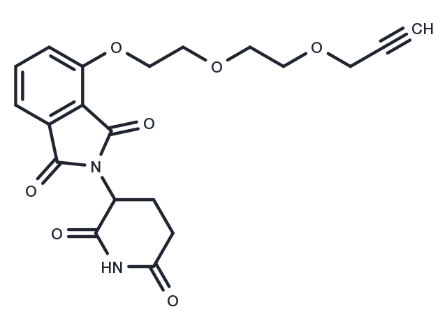 Thalidomide-O-PEG2-propargyl Chemical Structure