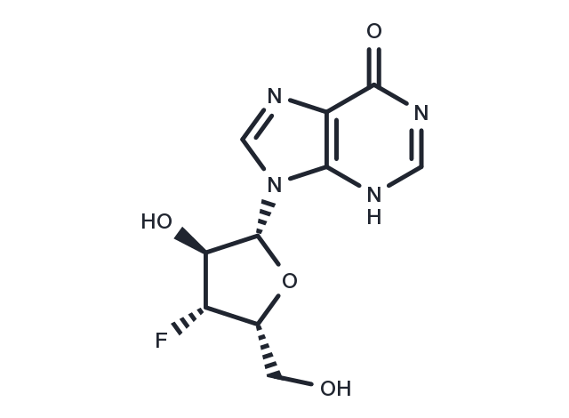 3’-deoxy-3’-fluoro-beta-D-xylo-inosine Chemical Structure