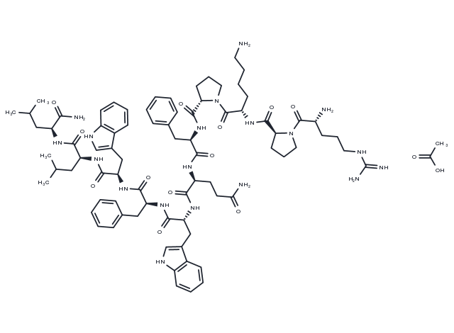[D-Arg1,D-Phe5,D-Trp7,9,Leu11]-Substance P acetate Chemical Structure