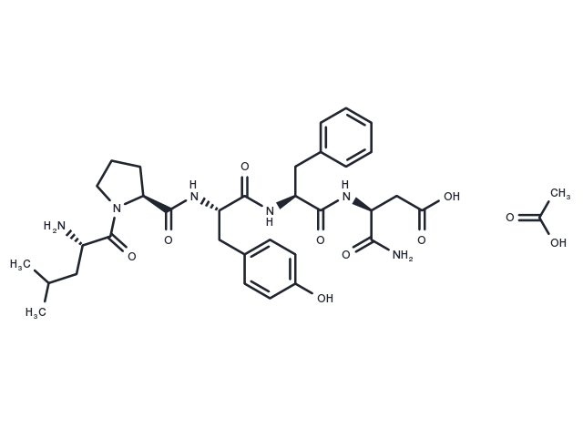LPYFD-NH2 acetate Chemical Structure