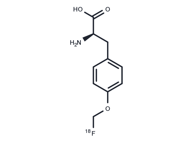 D-Fluoromethyltyrosine F-18 Chemical Structure