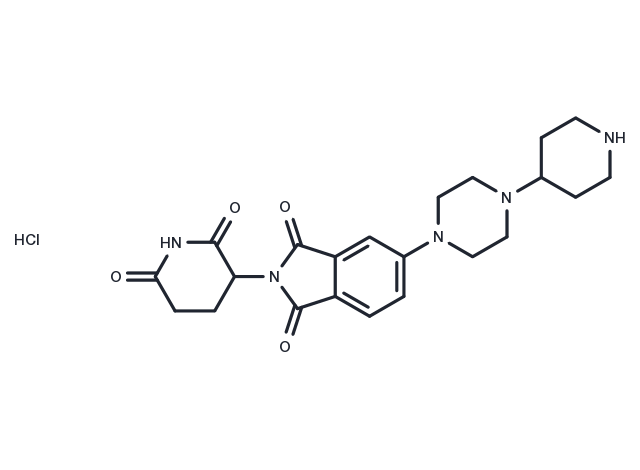Thalidomide-Piperazine-Piperidine hydrochloride Chemical Structure