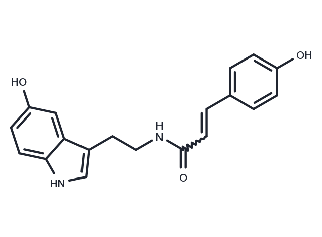 N-(p-Coumaroyl) serotonin Chemical Structure