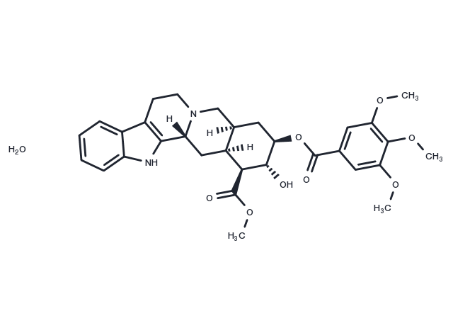 Raunescine monohydrate Chemical Structure