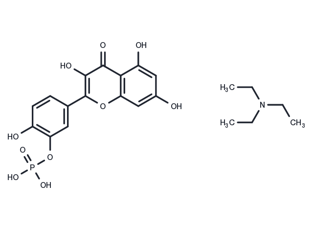 Quercetin-3'-o-phosphate TEA Chemical Structure