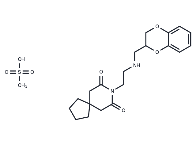 Binospirone mesylate Chemical Structure