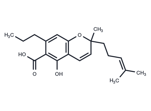 Cannabichromevarinic acid Chemical Structure