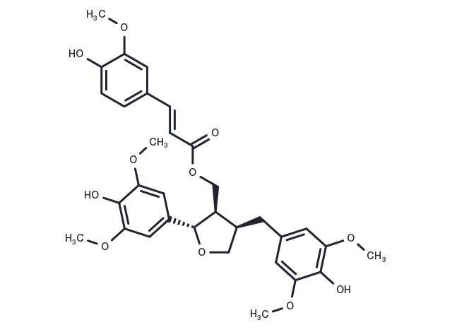9-O-Feruloyl-5,5'-dimethoxylariciresinol Chemical Structure