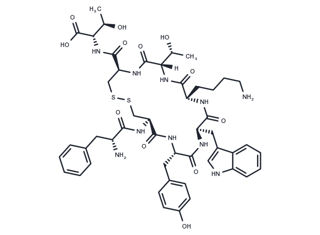 [Tyr3]Octreotate Chemical Structure