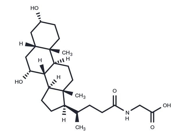 Glycochenodeoxycholic Acid Chemical Structure