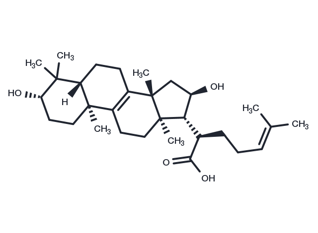 16α-Hydroxytrametenolic acid Chemical Structure