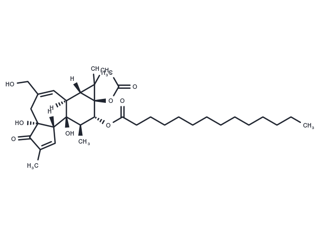 Phorbol 12-myristate 13-acetate Chemical Structure