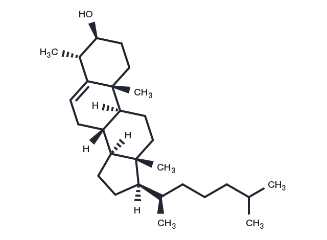 4α-Methylcholesterol Chemical Structure