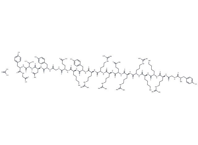 TAT-GluA2 3Y acetate(1404188-93-7 free base) Chemical Structure