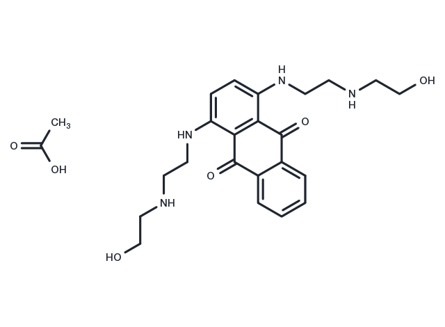 Ametantrone Acetate Chemical Structure