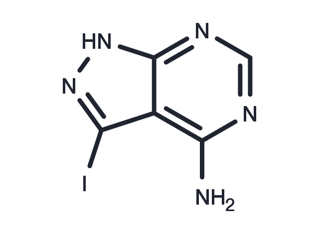 4-amino-3-iodo-1H-pyrazolo[3,4-d]pyrimidine Chemical Structure