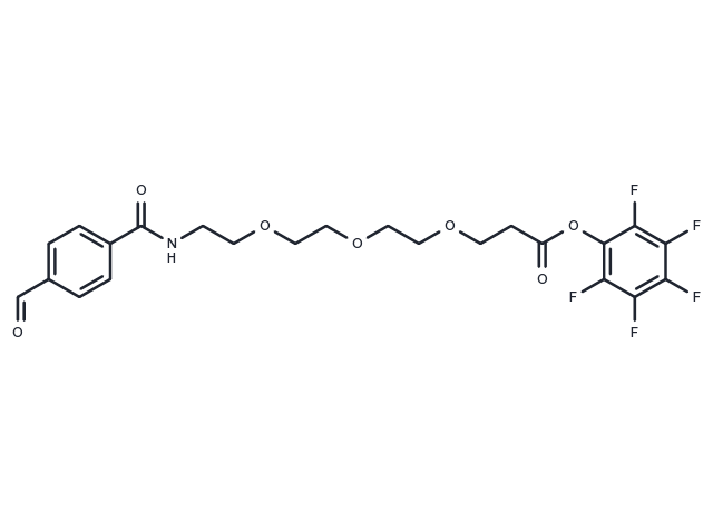 Ald-Ph-amido-PEG3-C2-Pfp ester Chemical Structure