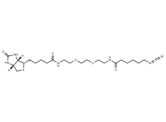 Biotin-PEG2-C6-azide Chemical Structure