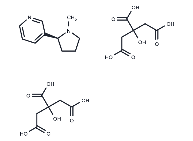 Nicotine dicitrate Chemical Structure