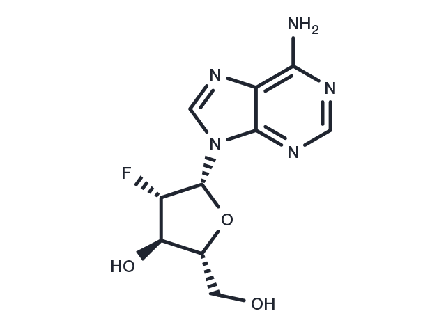 2'-Deoxy-2'-fluoroarabinoadenosine Chemical Structure
