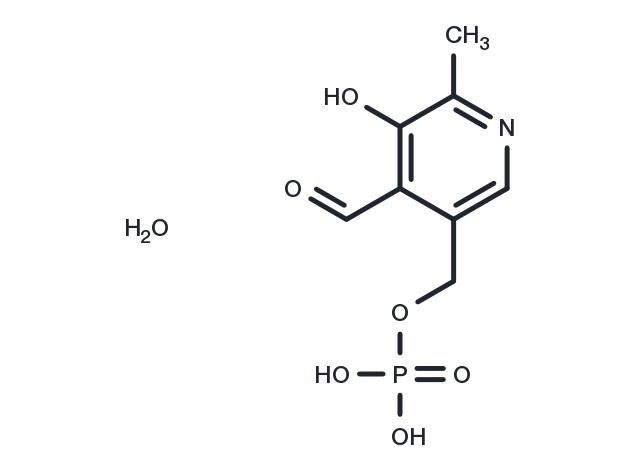 Pyridoxal 5'-phosphate hydrate Chemical Structure