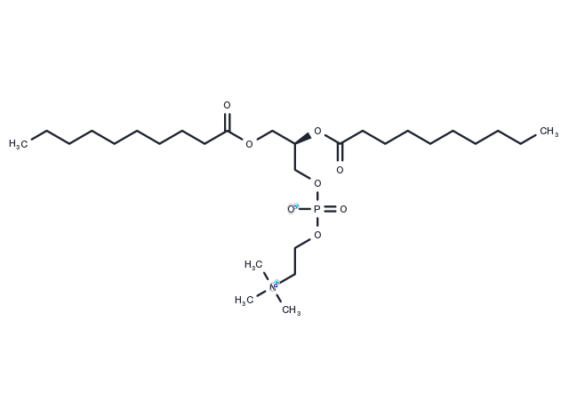 1,2-Didecanoyl-sn-glycero-3-phosphocholi Chemical Structure