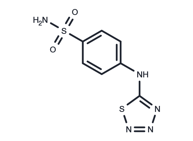 m-(1,2,3,4-Thiatriazol-5-ylamino)benzenesulphonamide Chemical Structure