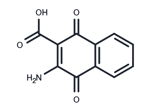 2-Amino-3-carboxy-1,4-naphthoquinone Chemical Structure