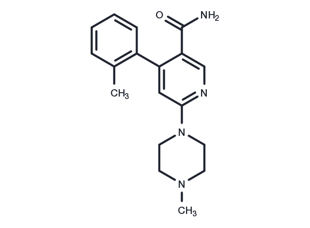 6-(4-methylpiperazin-1-yl)-4-o-tolylnicotinamide Chemical Structure