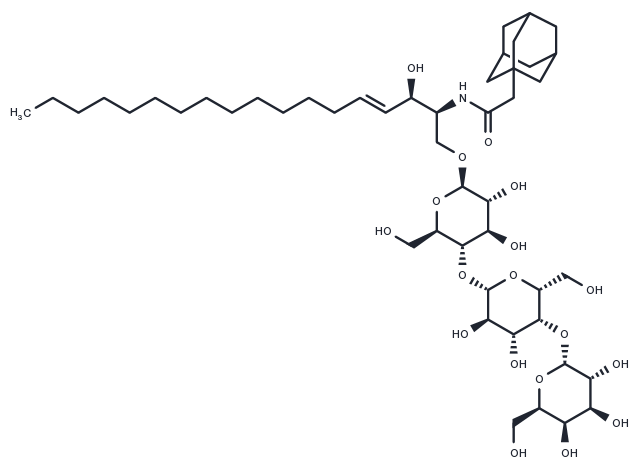 C2 Adamantanyl Globotriaosylceramide (d18:1/2:0) Chemical Structure