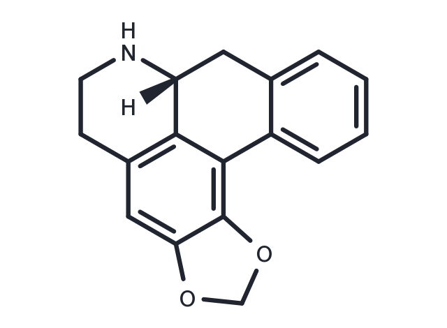 (-)-Anonaine Chemical Structure