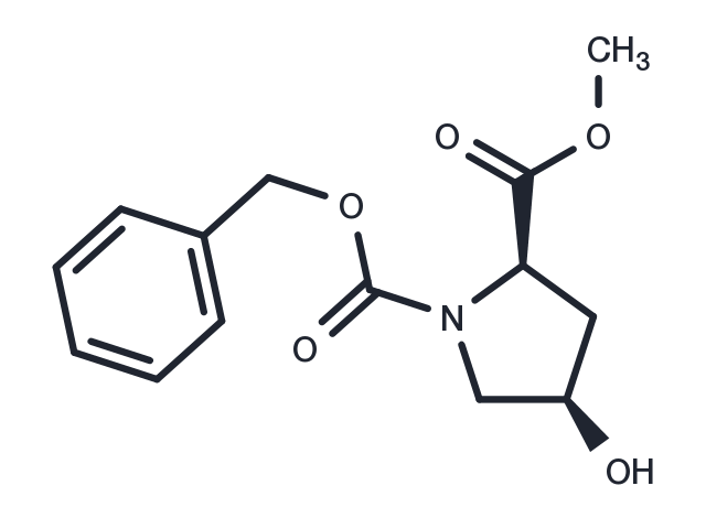 1-Benzyl 2-methyl (2R,4R)-4-hydroxypyrrolidine-1,2-dicarboxylate Chemical Structure