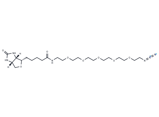Biotin-PEG5-azide Chemical Structure
