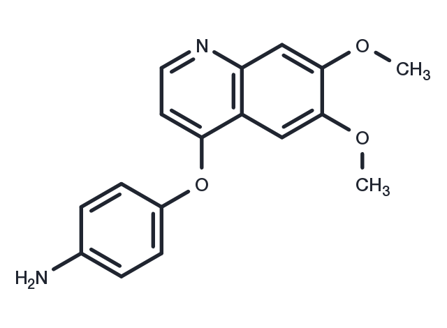 4-(6,7-dimethoxyquinolin-4-yl)oxyaniline Chemical Structure