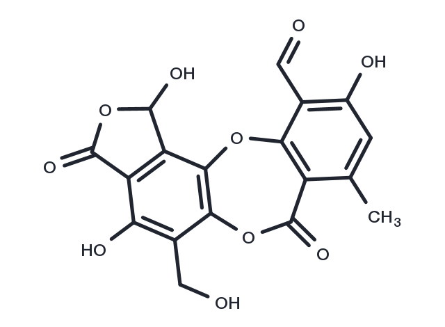 Salazinic Acid Chemical Structure