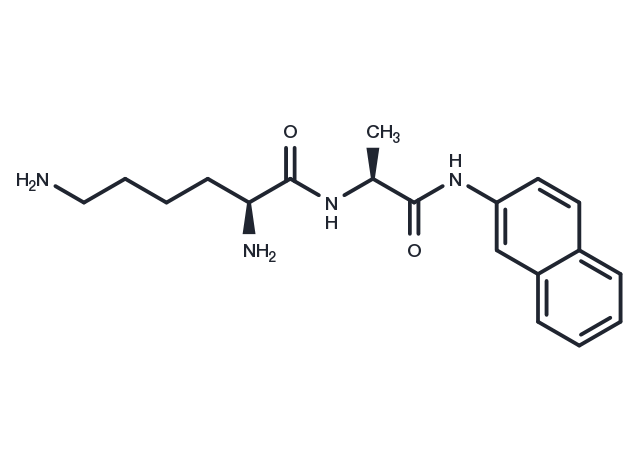 Lysyl-alanyl-beta-naphthylamide Chemical Structure