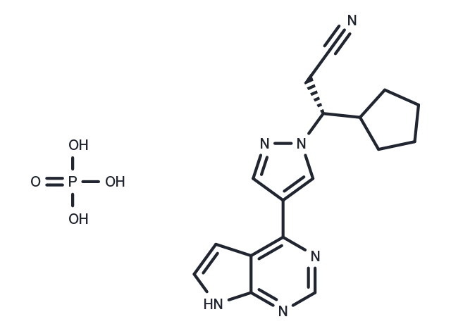 Ruxolitinib phosphate Chemical Structure