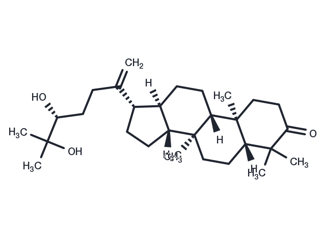 24,25-Dihydroxydammar-20-en-3-one Chemical Structure