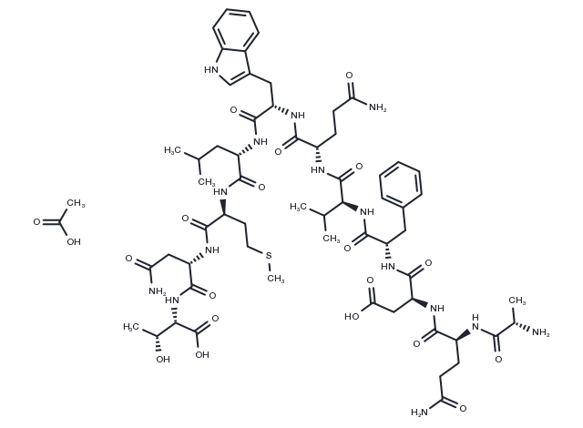 Glucagon (19-29), human acetate Chemical Structure