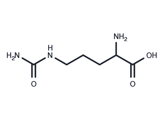 2-Amino-5-ureidopentanoic acid Chemical Structure