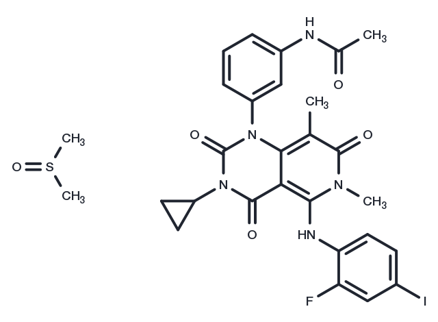Trametinib (DMSO solvate) Chemical Structure