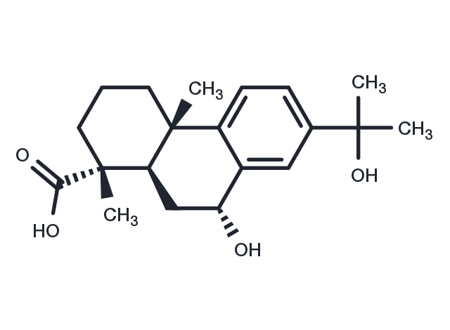 7alpha,15-Dihydroxydehydroabietic acid Chemical Structure
