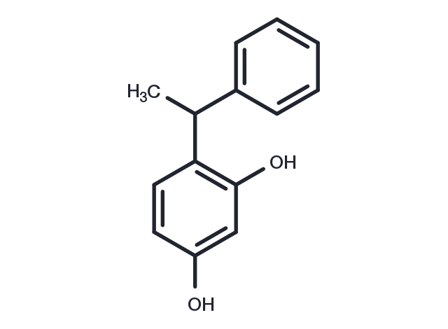 4-(1-Phenylethyl)resorcinol Chemical Structure