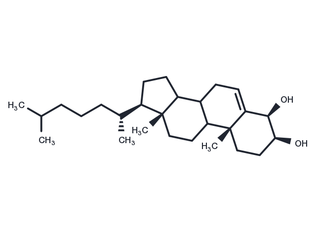 4β-hydroxy Cholesterol Chemical Structure
