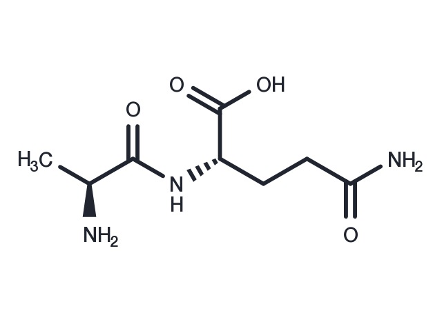 L-Alanyl-L-glutamine Chemical Structure