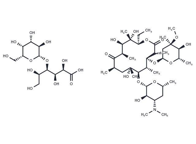 Erythromycin lactobionate Chemical Structure