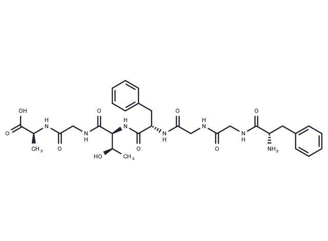 Nociceptin (1-7) acetate Chemical Structure