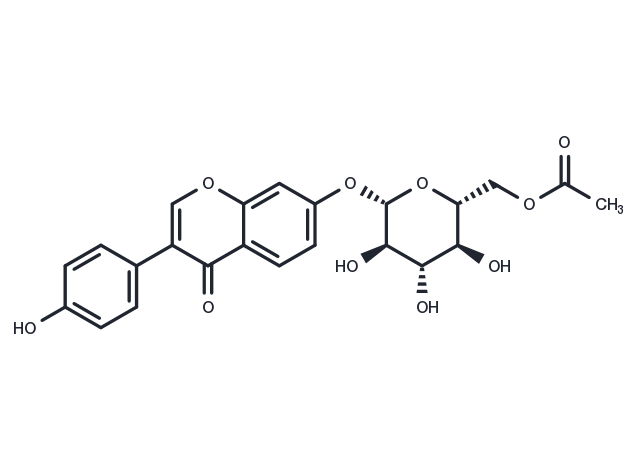 6"-O-Acetyldaidzin Chemical Structure