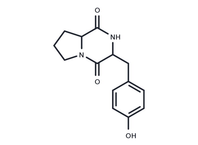 Cyclo(Tyr-Pro) Chemical Structure