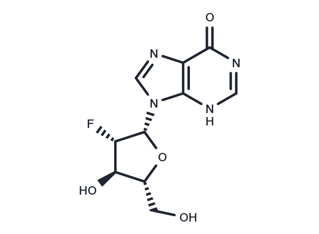 2’-Deoxy-2’-fluoroarabino   inosine Chemical Structure